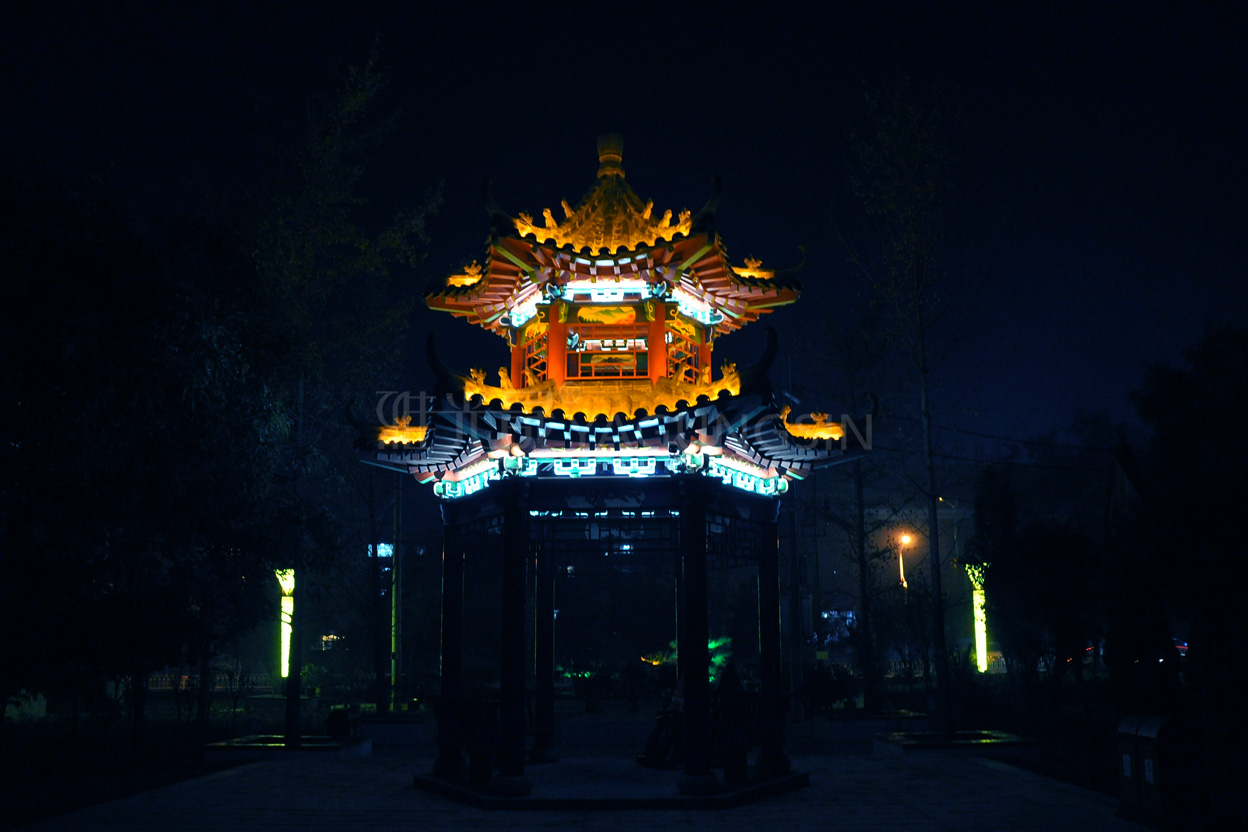 沂源拇指工程燈光景點